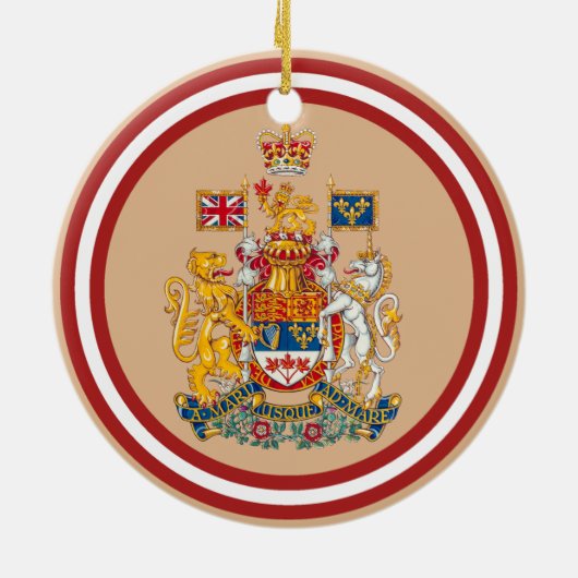 Canada en Newfoundland Crossed Flags Keramisch Ornament (Achterkant)