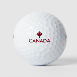 Canada en Red Maple Leaf Golfballen