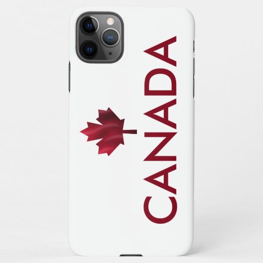 Canada en Red Maple Leaf iPhone Hoesje (Achterkant)