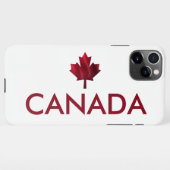 Canada en Red Maple Leaf iPhone Hoesje (Achterkant horizontaal)
