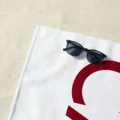 Canada en Wavy Red Maple Leaf Strandlaken (In situ)