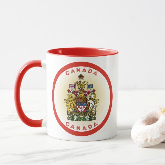 Canada Erfgoed Embleem Mok (Met donut)