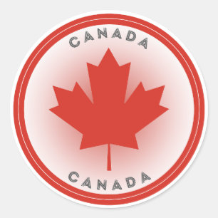 Canada Erfgoed Embleem Ronde Sticker