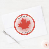 Canada Erfgoed Embleem Ronde Sticker (Envelop)