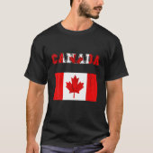 Canada Esdoornblad Canadese trots Canadese wortels T-shirt (Voorkant)