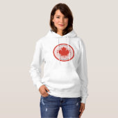 Canada Esdoornblad Cirkel Vorm Hoodie (Voorkant volledig)