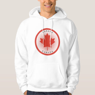 Canada Esdoornblad Cirkel Vorm Hoodie