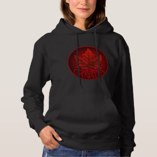 Canada Esdoornblad Dames Hoodie Hooded Shirt