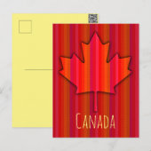 Canada Esdoornblad Fab Structuur Uitzicht Mager St Briefkaart (Voorkant / Achterkant)