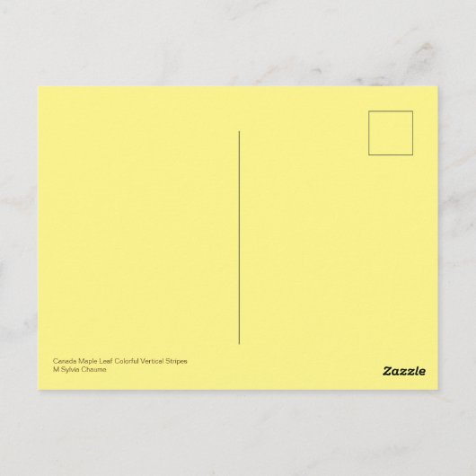 Canada Esdoornblad Fab Textuur Uitzicht Dune Strep Briefkaart (Achterkant)