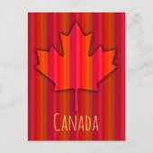 Canada Esdoornblad Fab Textuur Uitzicht Dune Strep Briefkaart (Voorkant)