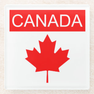Canada Esdoornblad  Glazen Onderzetter