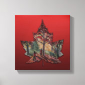 Canada Esdoornblad Kunst Prints - Canvas (Voorkant)