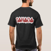 Canada Esdoornblad Kunst T-shirt (Achterkant)