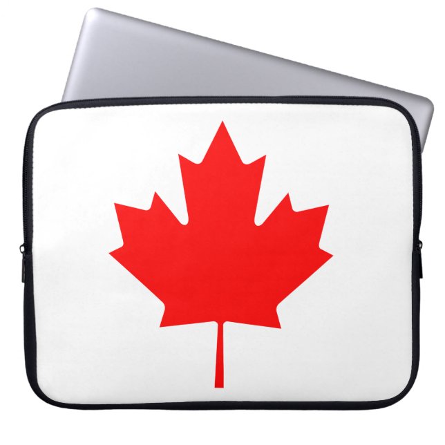 Canada Esdoornblad Laptop Sleeve (Voorkant)