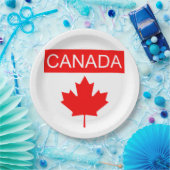 Canada Esdoornblad  Papieren Bordje (Feest)