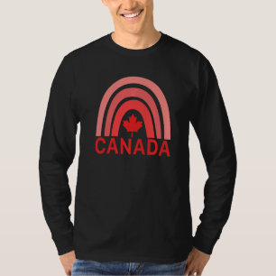 Canada Esdoornblad Regenboog Canadese Symbolen Can T-shirt