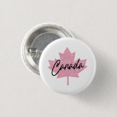 Canada Esdoornblad Ronde Button 3,2 Cm (Voorkant /achterkant)