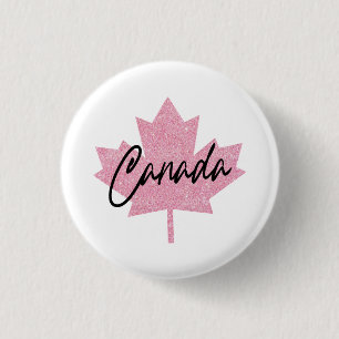 Canada Esdoornblad Ronde Button 3,2 Cm