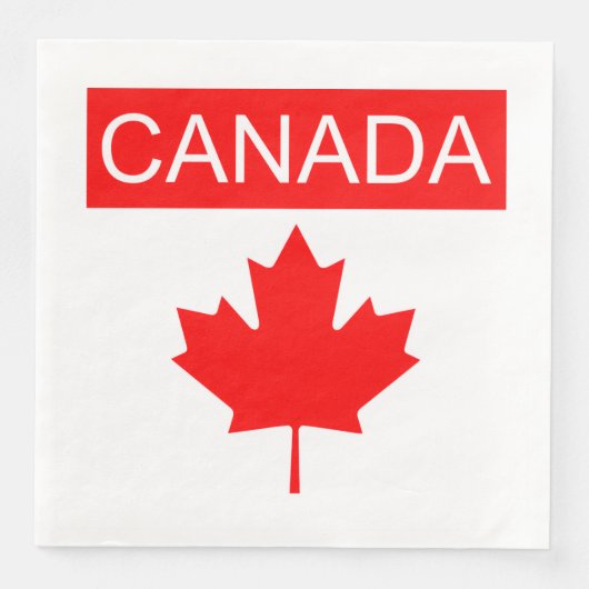 Canada Esdoornblad Servet (Voorkant)