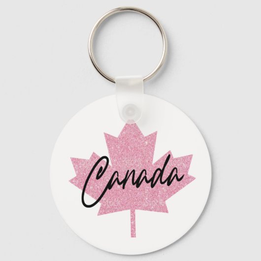 Canada Esdoornblad Sleutelhanger (Voorkant)