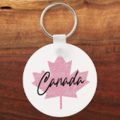 Canada Esdoornblad Sleutelhanger (Voorkant)