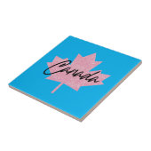 Canada Esdoornblad Tegeltje (Zijkant)