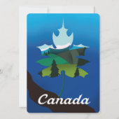 Canada esdoornblad vintage stijl reisposter (Voorkant)