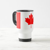 Canada Esdoornblad Vlag Kleuren Reisbeker (Voorkant links)