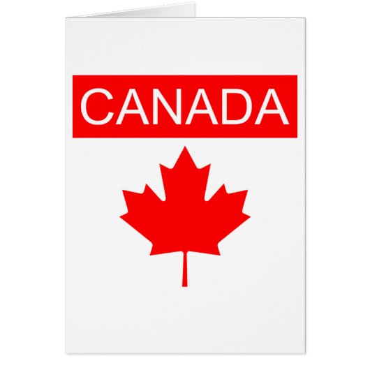 Canada Esdoornblad Wenskaart (Voorkant)