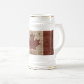 Canada esple leaf flag stijlvol design bierpul (Voorkant rechts)