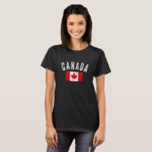 Canada Est 1867 Flag EH Leaf Canadian Independence T-shirt (Voorkant volledig)