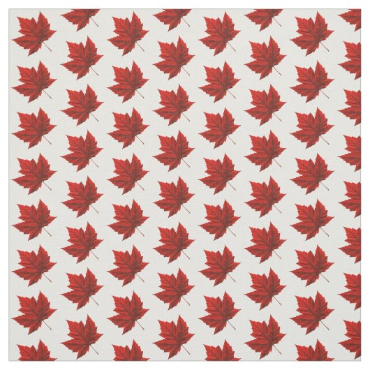 Canada Fabric Canada Flag Fabric Gepersonaliseerd Stof (Swatch)