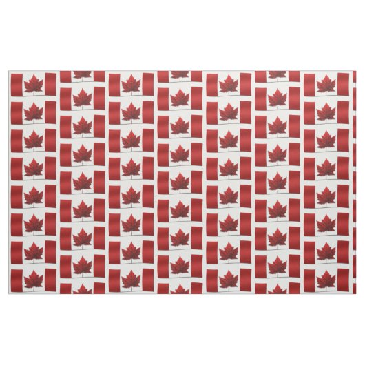 Canada Fabric Canada Flag Fabric Gepersonaliseerd  Stof (Fat Quarter)