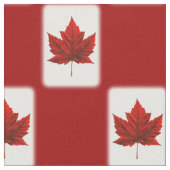 Canada Fabric Canada Flag Fabric Gepersonaliseerd Stof (Close Up)