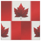 Canada Fabric Canada Flag Fabric Gepersonaliseerd  Stof (Close Up)