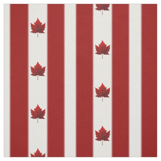 Canada Fabric Canada Flag Fabric Gepersonaliseerd Stof (Swatch)
