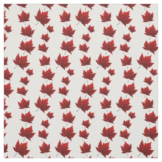 Canada Fabric Canada Flag Fabric Gepersonaliseerd  Stof (Swatch)