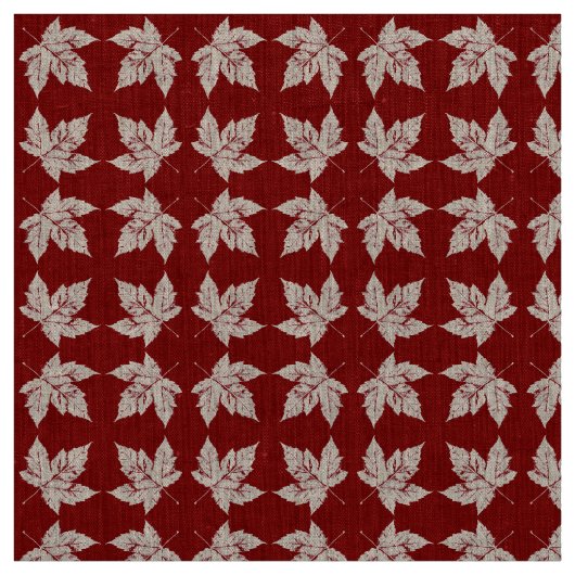 Canada Fabric Canada Flag Fabric Gepersonaliseerd Stof (Swatch)