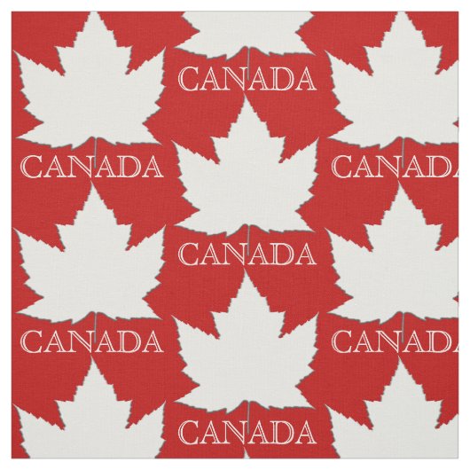 Canada Fabric Canada Flag Fabric Gepersonaliseerd Stof (Swatch)