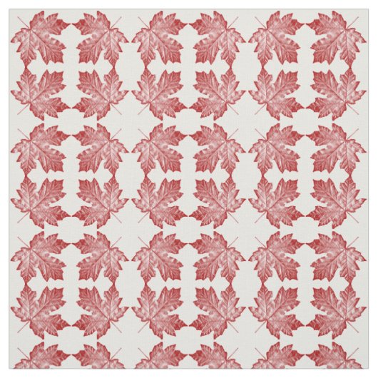 Canada Fabric Canada Flag Fabric Gepersonaliseerd Stof (Swatch)