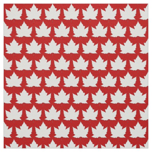 Canada Fabric Canada Maple Leaf Fabric Flag Fabric Stof (Swatch)