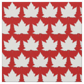 Canada Fabric Canada Maple Leaf Fabric Flag Fabric Stof (Close Up)