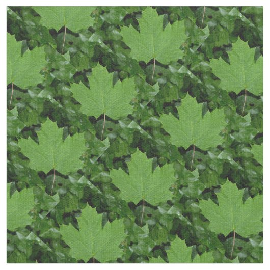 Canada Fabric Canada Maple Leaf Fabric Flag Fabric Stof (Close Up)