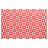 Canada Fabric & Maple Leaf, Heart/Canadian Flag Stof (Fat Quarter)