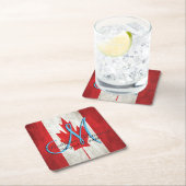 Canada Familie Reünie Vlag Monogram Kartonnen Onderzetters (Insitu)