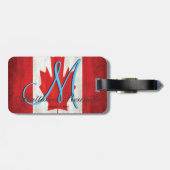 Canada Family Reunion Monogram Bagagelabel (Achterkant horizontaal)