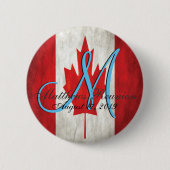Canada Family Reunion Monogram Ronde Button 5,7 Cm (Voorkant)