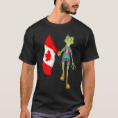 Canada Fan Frog T-shirt (Voorkant)
