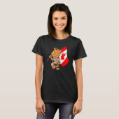 Canada Fan Kat T-shirt (Voorkant volledig)